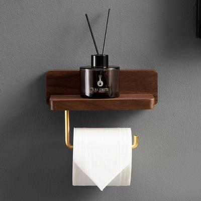 Uchwyt na papier toaletowy Mosiądz Drewno Uchwyt na serwetki Pudełko na chusteczki Uchwyty na papier toaletowy Domowy Ścienny Stojak do przechowywania Uchwyt na ręcznik papierowy