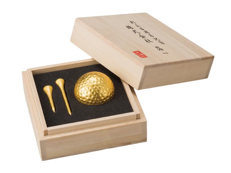 

Красная хлопковая бумага васи, набор ти для гольфа, подарок на празднование долголетия [лента Хакуити, упаковка] & (Один) золотой