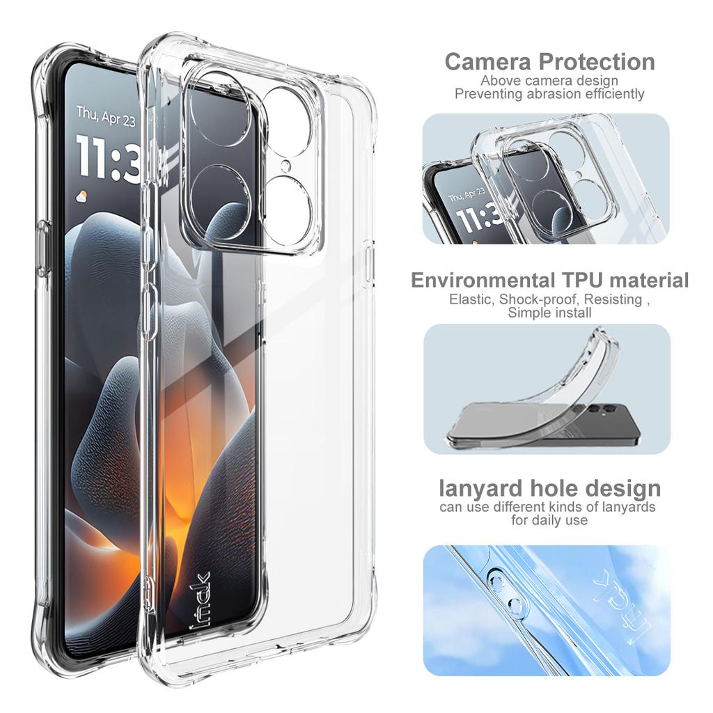 For Moto Edge 70 Ultra 5G Phone Case IMAK Shock-resistant Soft Case