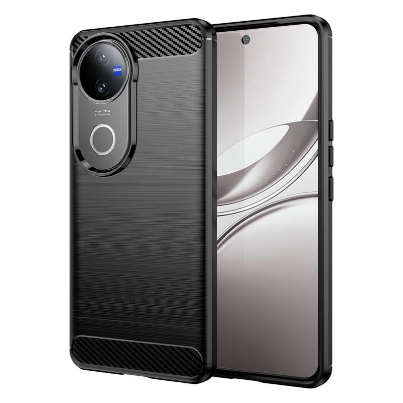 For Vivo V50e Case Shockproof Anti-knock Silicone Carbon Fiber Back Cover For Vivo V50e V50 5G Case For Vivo V50e Case 6.77 Inch