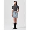 8SECONDS Shoulder Cutout Ribbed Knit Ash