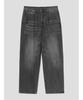 SHIFT.G Semi Wide Tapered Denim Pants Black