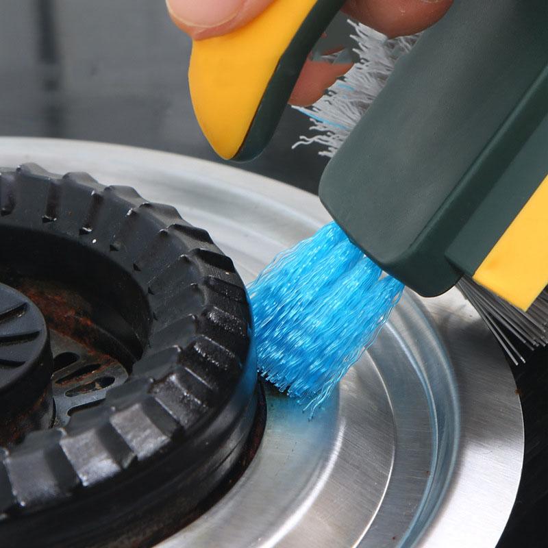 2 in 1 Window Cleaning Brush Multifunctional Crevice Brush Floor Brush Bathroom Corner Crevice Toilet Cleaning Brush