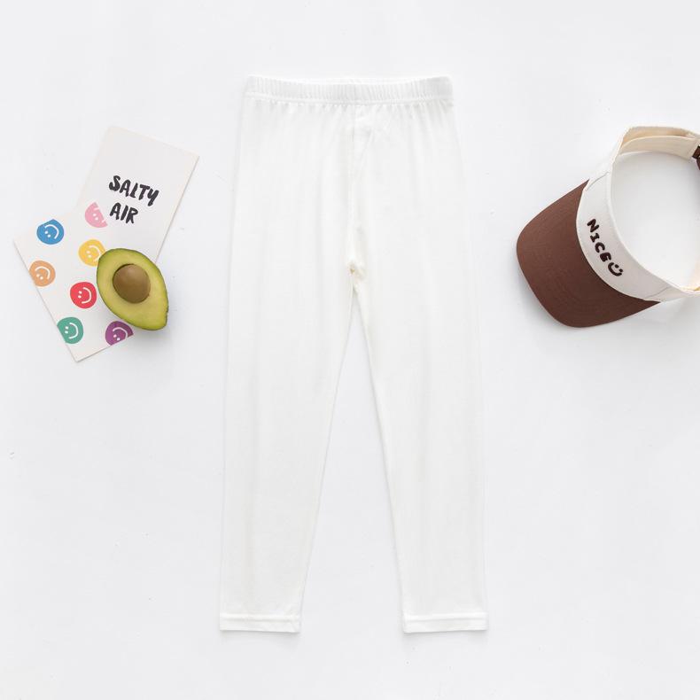 Letní dívčí legíny s potiskem bonbonů: Všestranné, Elastické, Tenké, Délka 9 bodů