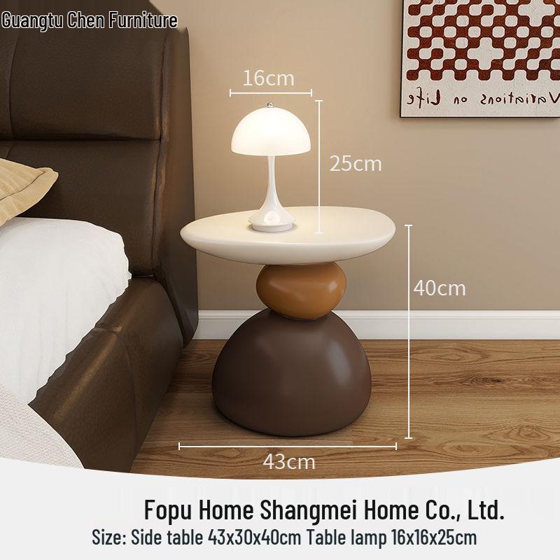 Chinese Style Luxury Side Table: Elegant Coffee Table for Living Room, Bedroom, or Small Apartment.