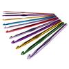 12pcs Metal Handle 2-8mm Crochet Hook Set Colorful Stainless Steel Knitting Needles Yarn Sweater Weave Sewing Needles Craft Tool