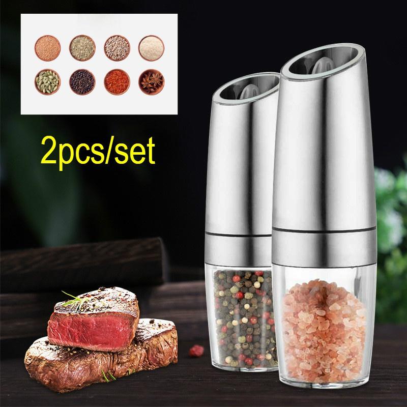 

Новый 2 шт./компл. мельница для перца, бытовая электрическая мельница, набор индукционных мельниц для перца