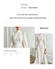 Elegant Long Sleeve Print Dress with Slim Fit Waist