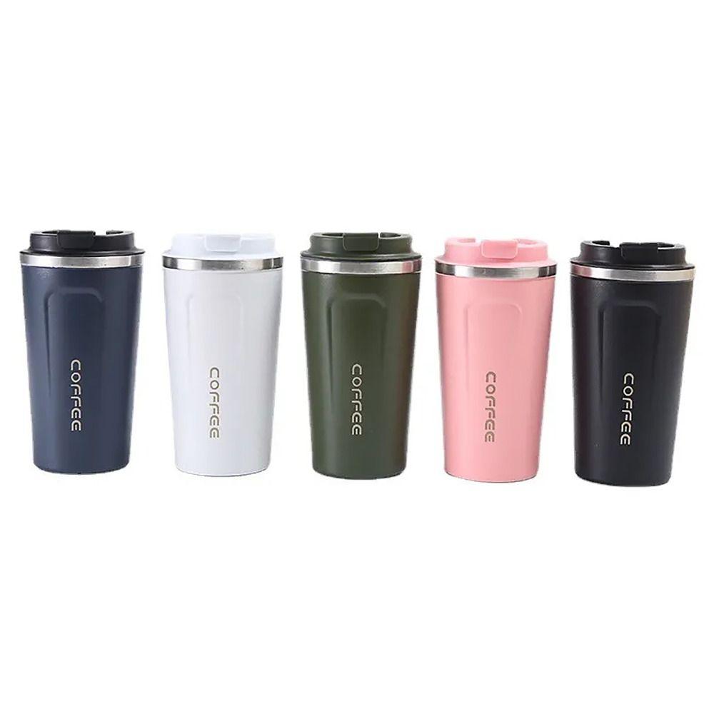 380/510ml Student Bottle Leak-proof Insulated Cup Simple Vacuum Flask  for Oat Coffee Tea