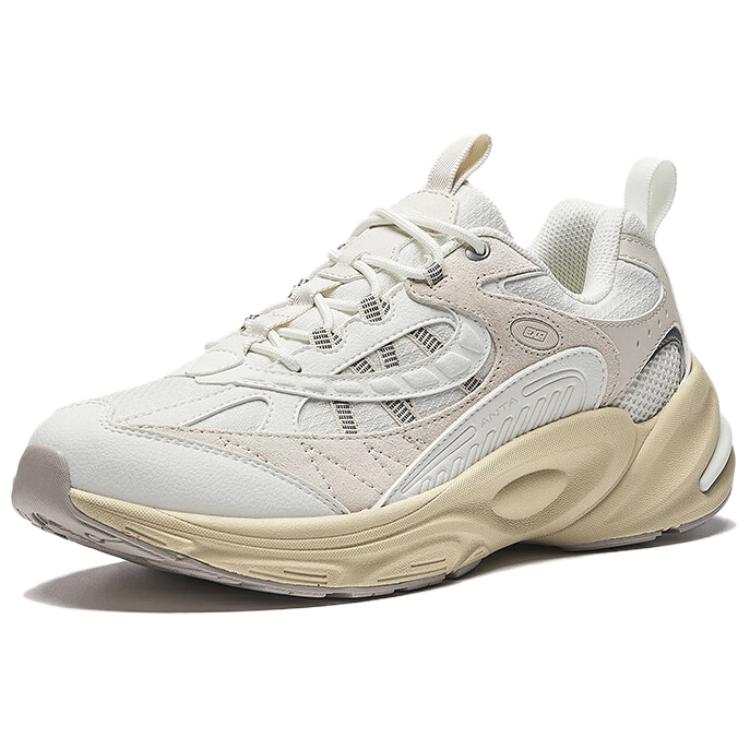Anta Explorer 2 Slip Resistant Abrasion Resistant Low Top City Commuting Running Shoes Men's White Gray Sneakers 912445585-1