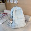 Star Pattern Girls Backpack With Polyester Lining For Travel And Daily School