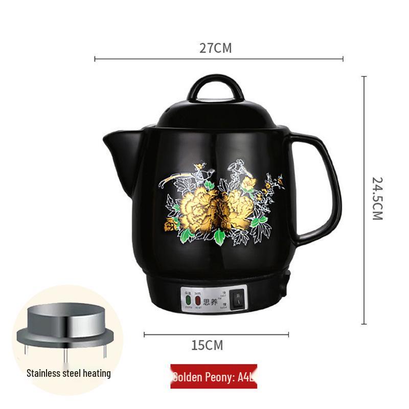 Siyang Jinhua A Electric Ceramic Medicine Kettle 3-5L - Automatic Boiling and Decoction