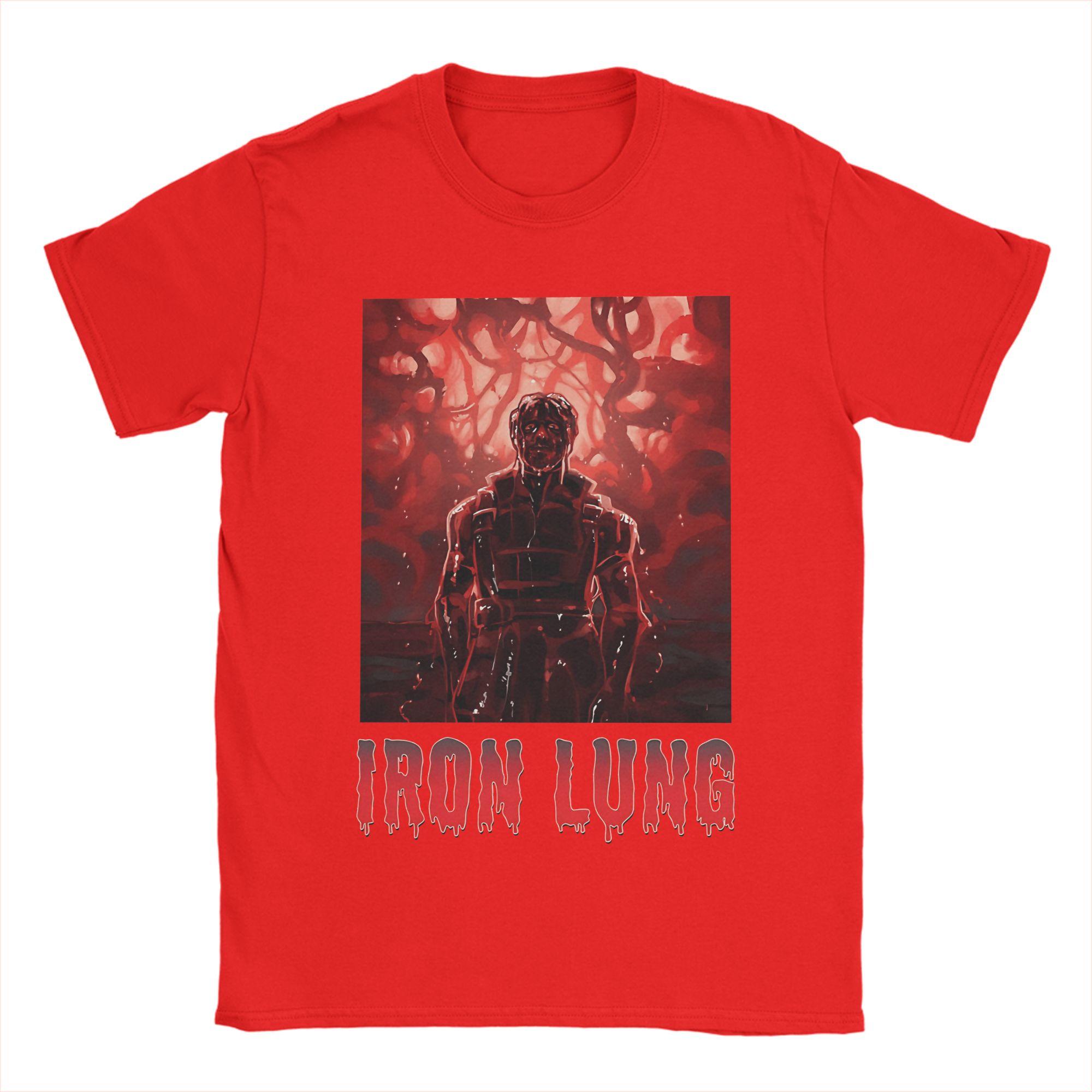 

Novelty Horror Film Iron Lung Fanart TShirts for Men Crewneck Cotton T Shirts Short Sleeve Tee Shirt 6XL Tops S