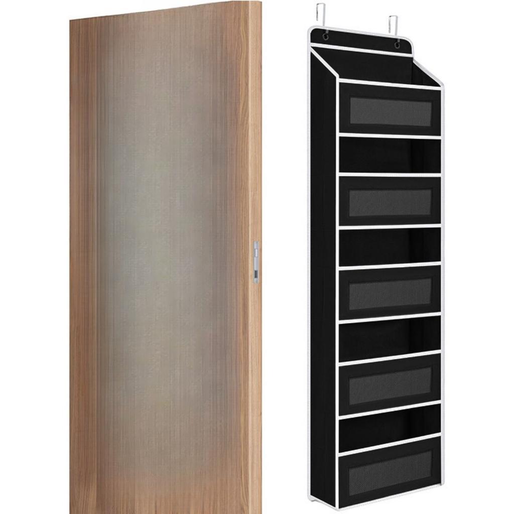 Five Layer Non-woven Fabric Door Storage Box Hanging Bag, Large Capacity Home Bedroom Hanging Storage Bag Hanging