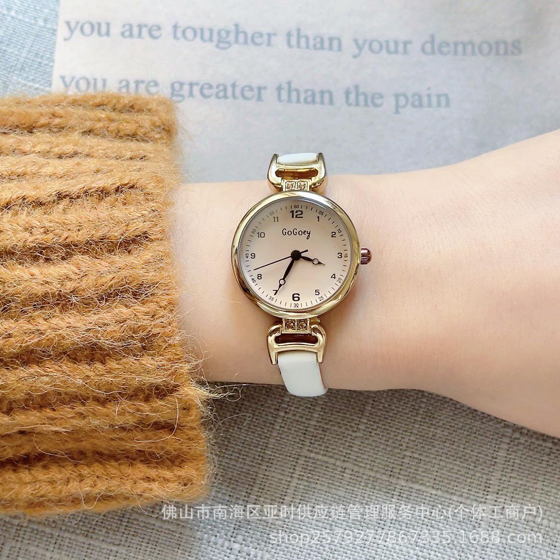 Fashion Women S Watch Femininity Belt Niche Middle School And High School Students белый