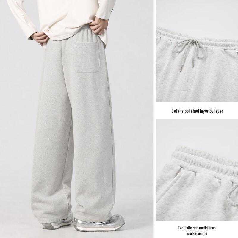 TonLion Men's American Retro Loose Fit Straight Leg Sweatpants