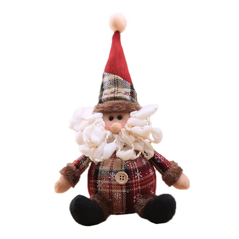 Snowman Doll Merry Chirstmas Decor for Home Table 2025 Elk Doll Christmas Ornaments Santa Claus Navidad Gift Happy New Year 2026
