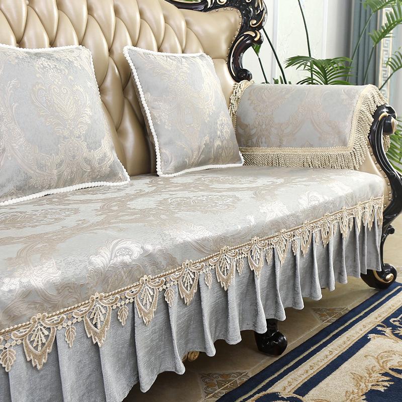 European Sofa Cushion, Living Room Combination Sofa Fabric, Universal Non-Slip In All Seasons, Sitting Cushion Lying On The Bed, All-Inclusive Cover T