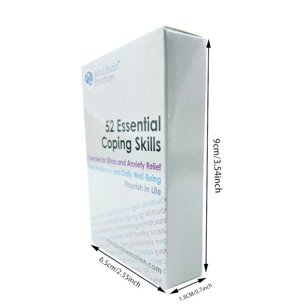 52 Essential Coping Skills Cards: Stress Relief and Party Game