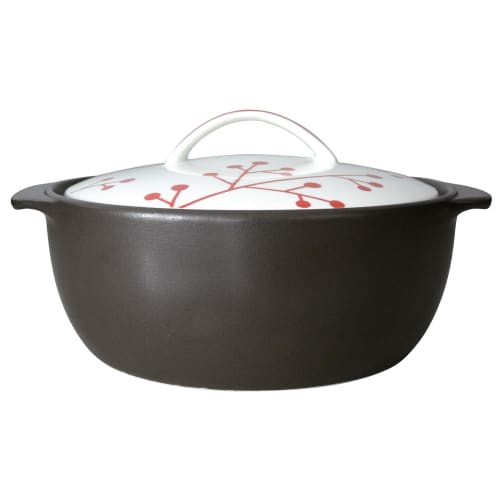 Thermatec IH-compatible earthenware pot, size 6.5, for 1-2 people, Nordic pattern, Graine Mignon design, product number 7223-0210