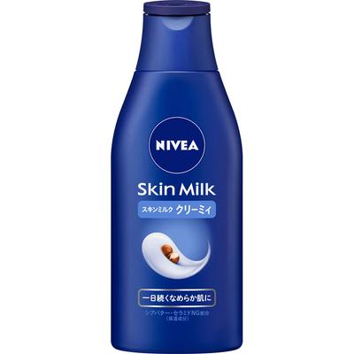 NIVEA Skin Milk Creamy 200g Nawilżacze Pielęgnacja ciała Stosować odpowiednią ilość na całym ciele, w tym na szyi, ramionach i nogach. Jeśli płyn