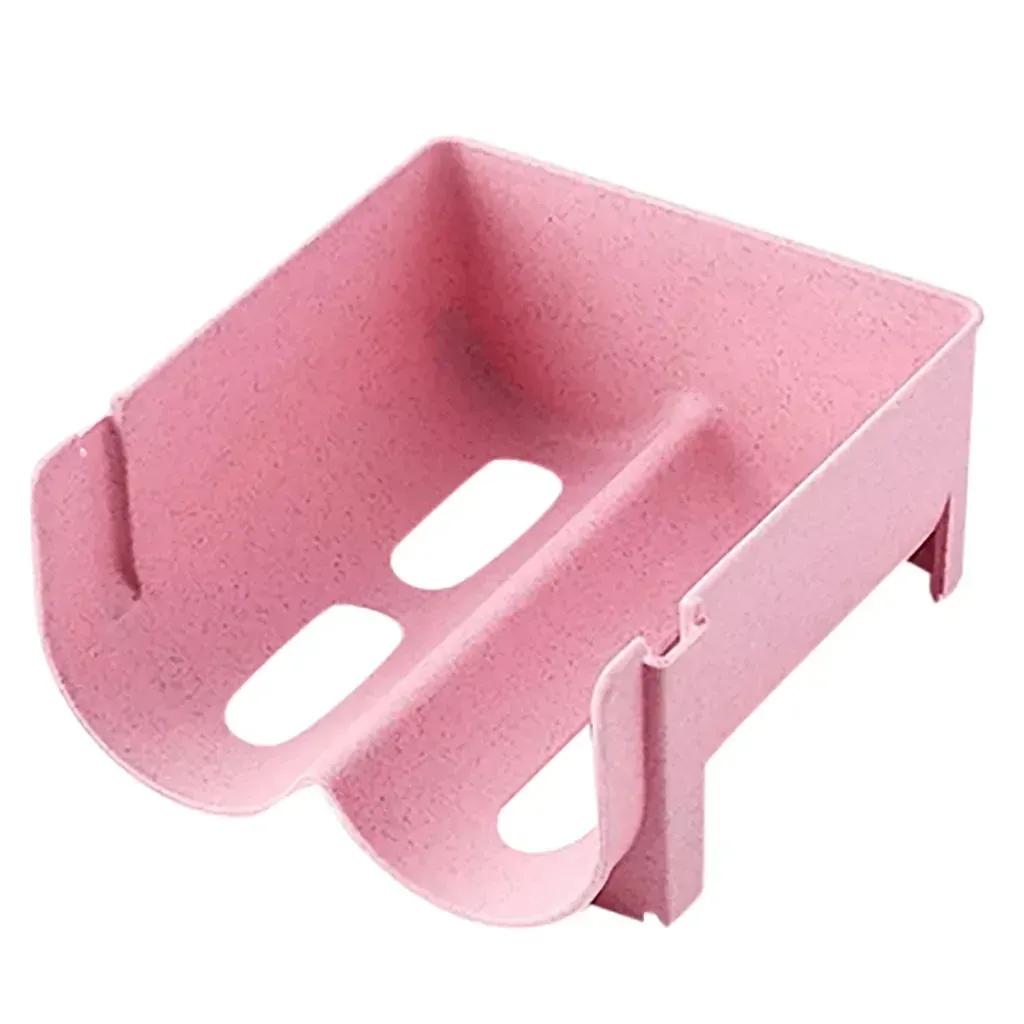 

Штабелируемая полка-стеллаж для хранения напитков Домашние инструменты Экономия места Мыльницы Подставка для слива Губки Органайзер для ванной Кухонная полка Pink