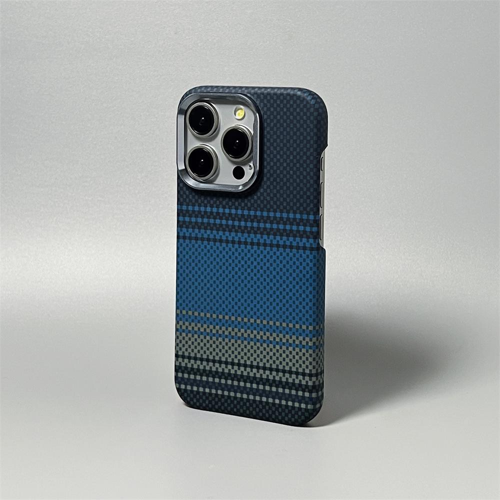 Ultra Thin Carbon Fiber Texture for  Phone Case For For Iphone 14 1 16 17 Pro Max Magnetic Wireless Charging Matte PC Cover