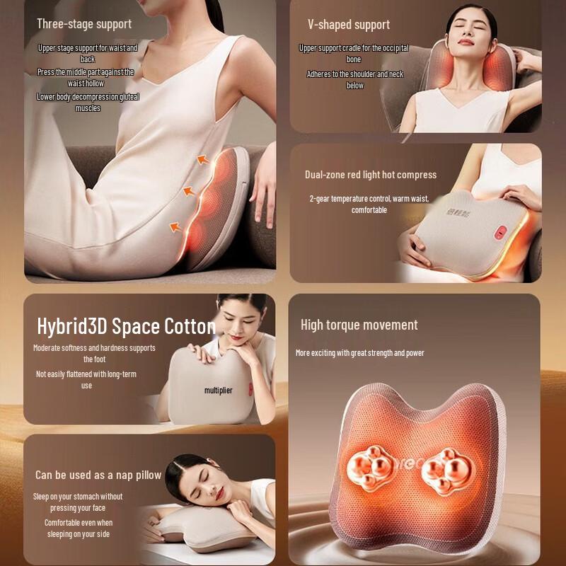 breo Waist and Neck Massage Pillow CN plug (adapter included)