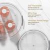 1/2Pack Rotating storage turntable, circular rotating plastic seasoning rack storage rack, can improve space utilization