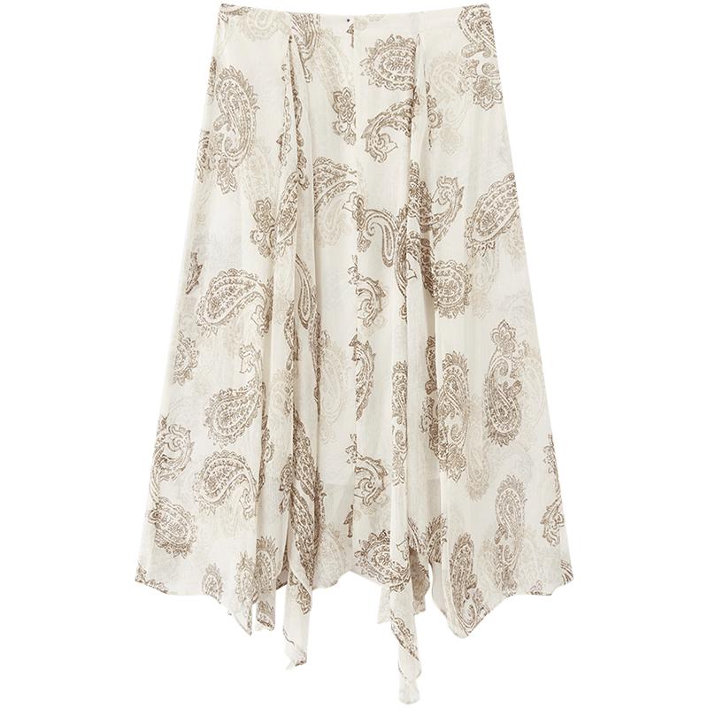 EICHITOO Women s Paisley A-line Midi Skirt M