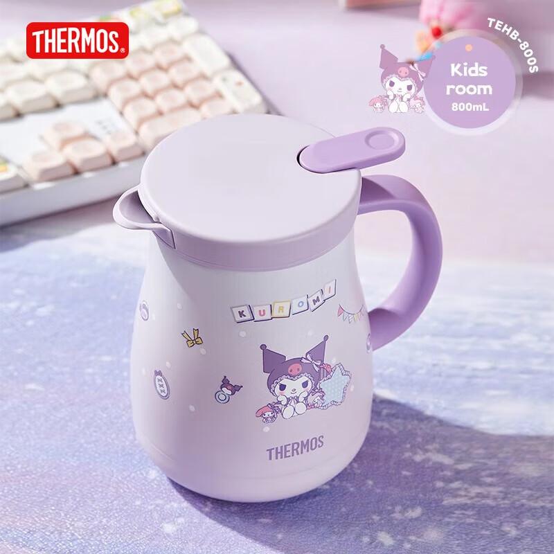 Thermos Термокружка Kuromi из нержавеющей стали 316L с ситечком для чая, 800 мл