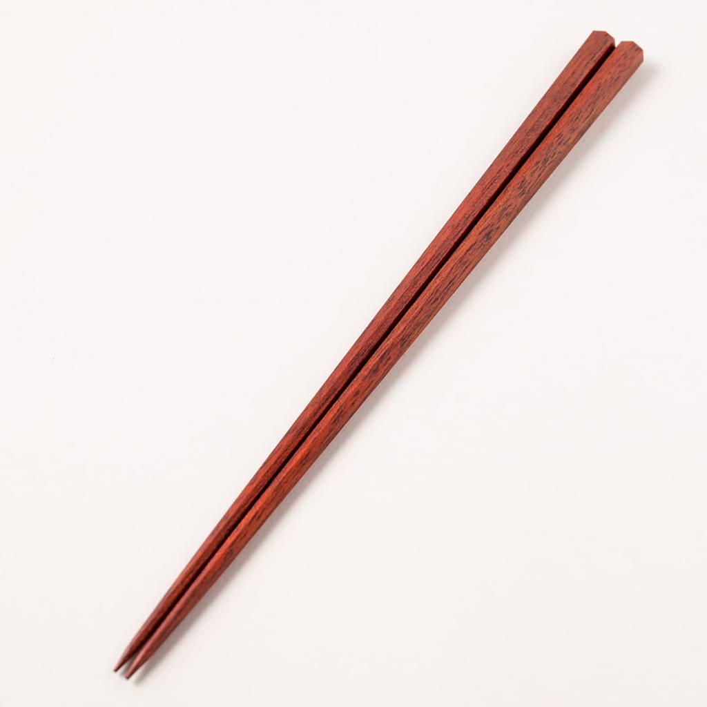High Natural Wipe Satine Made In Japan Chopsticks, Quality, Wood, 23.5cm, Hexagonal, Lacquer, Brown, G-64560