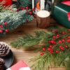 30 Pcs 16 Inch Artificial Christmas Pine Branches with Berries & Pinecones for Tree, Vase, Wreath, Garland DIY
