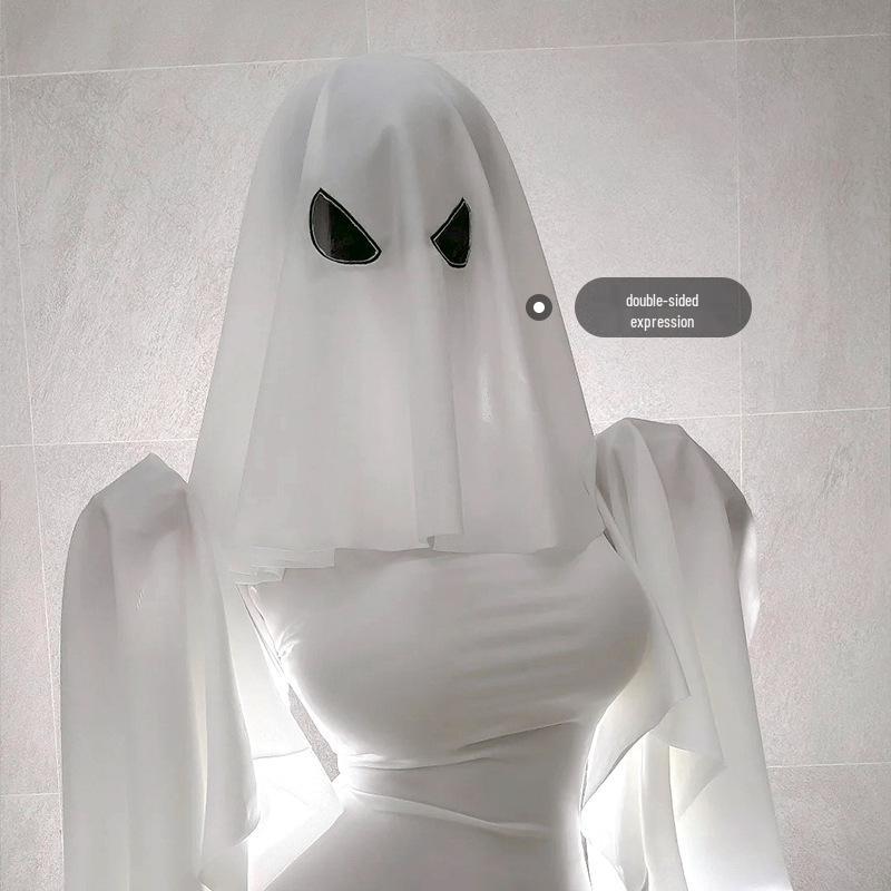 Kyoko Ghost Girl Cosplay Mask & Fishtail Dress Halloween Costume