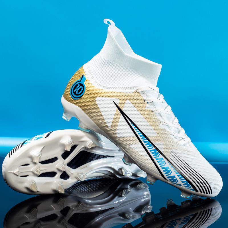 Batch 2025 Xiyin Amazon High-top Football Shoes for Boys and Girls AG Long Nails TF Broken Nails Competition Training Shoes