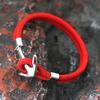 Herren Anker Armband 4mm Zweilagig Mailänder Kordel Marine Nautisch Armband Outdoor Sport Wickel Stoff Armband Zubehör Hombre