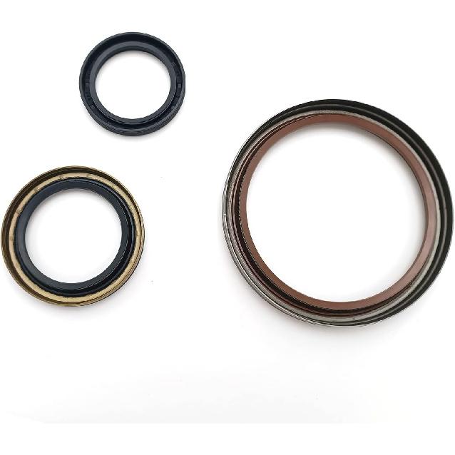 Set of 3 Oil Seal Set Front Rear & Shaft Seal 04175433 Compatible with Deutz 1011 2011 Engine