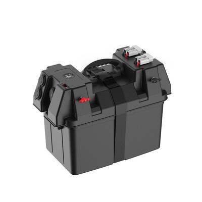 Outdoor-Ersatzbatteriebox Auto-Batteriebox Spannungserkennung Autoladegerät Auto-Marine-Batteriebox Wohnmobil-Batteriebox Kabel Adapter