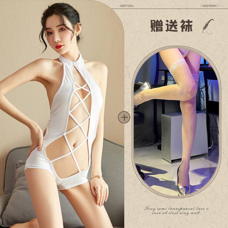 Nuovo intimo sexy pigiama sexy bidimensionale carino cavo schiena scoperta tentazione stile retrò uniforme 155