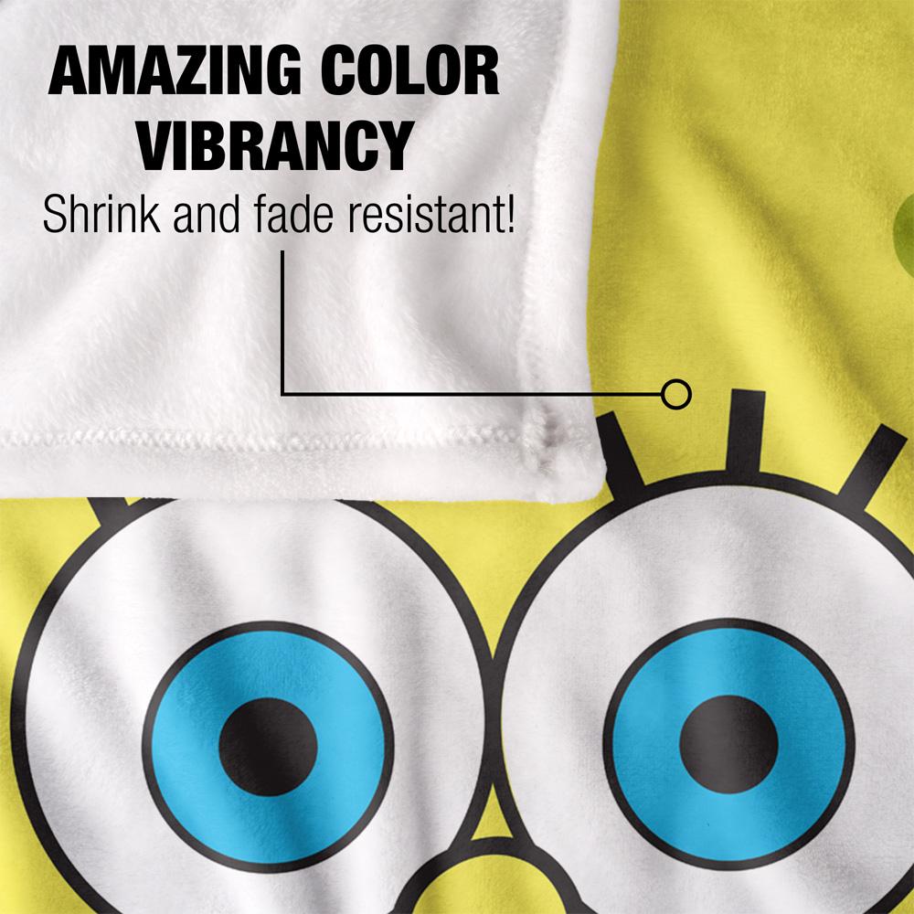 SpongeBob SquarePants Silky Surprise Face Supersoft Blanket