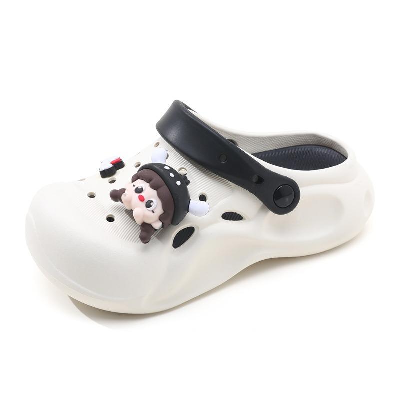 Summer wear eva hole shoes women's new thick-soled deodorant cute girls slippers heightening DIY sandals