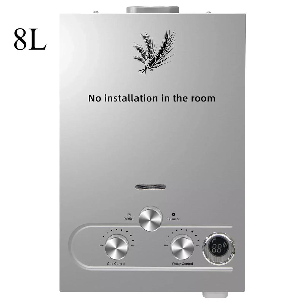 6L 8L 10L 12L 16L 18L Water Heater Liquefied Petroleum Gas Propane Butane Stainless Steel Tankless Water Heater