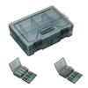 Heavy Duty Plastic Storage Box Container Case With Removable Dividers For Small Tool Bolts Screws And Parts Organization