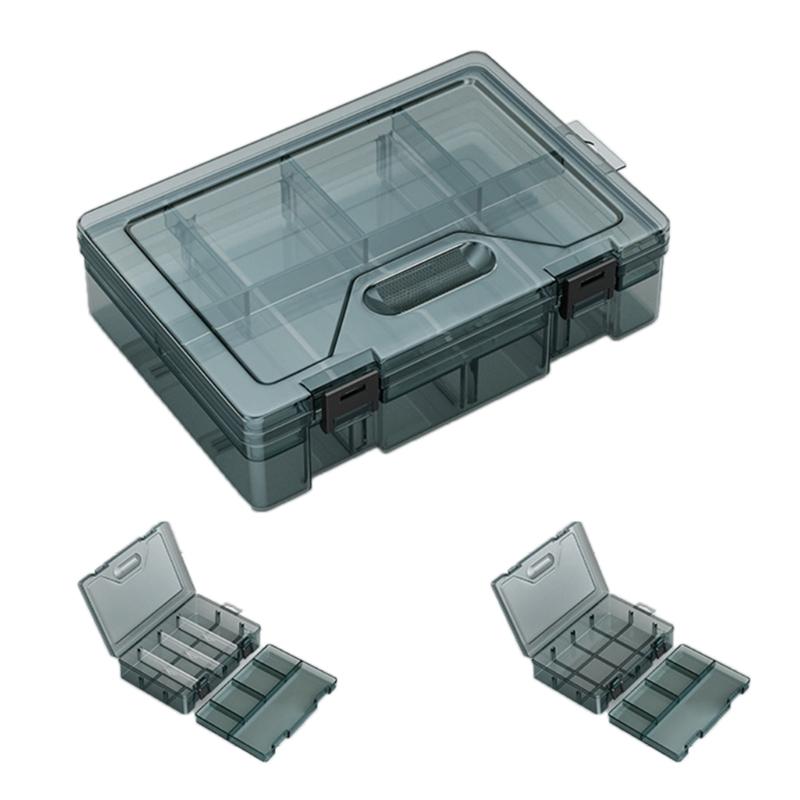 Heavy Duty Plastic Storage Box Container Case With Removable Dividers For Small Tool Bolts Screws And Parts Organization