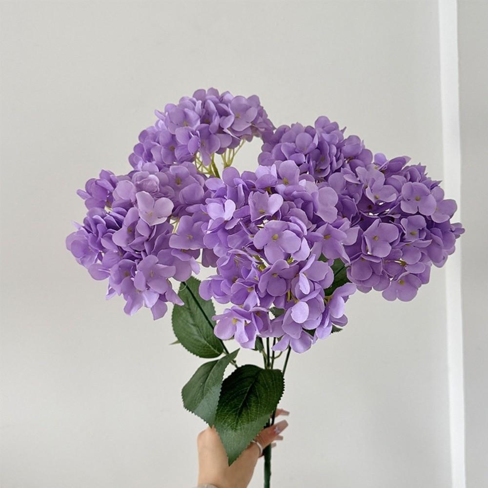 Multi-head Simulation Hydrangea Bouquet Big Head DIY Artificial Flower Bouquet Floral Arrangement French Hydrangea