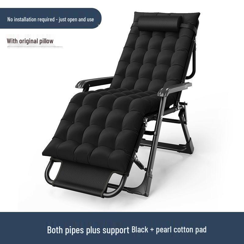 Portable Folding Lounge Chair: Reclining Sofa Bed for Home and Balcony