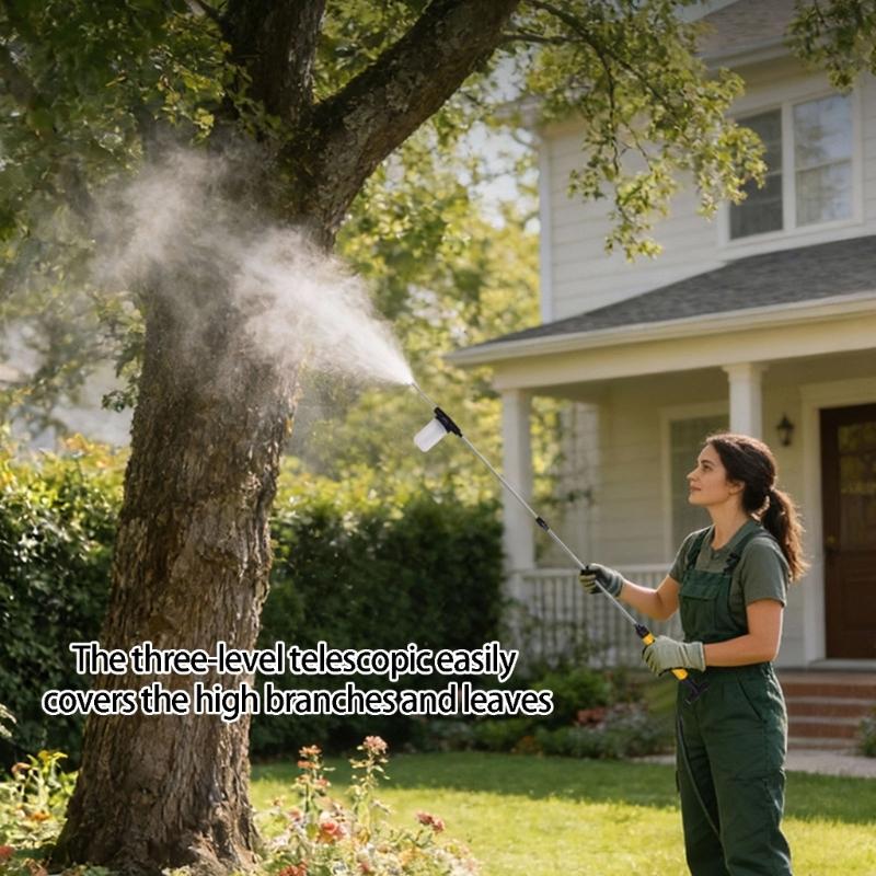 Large Capacity Cordless Pollinator Sprayer Detachable Extension Rod Stainless Steel Nozzle For Greenhouses Use