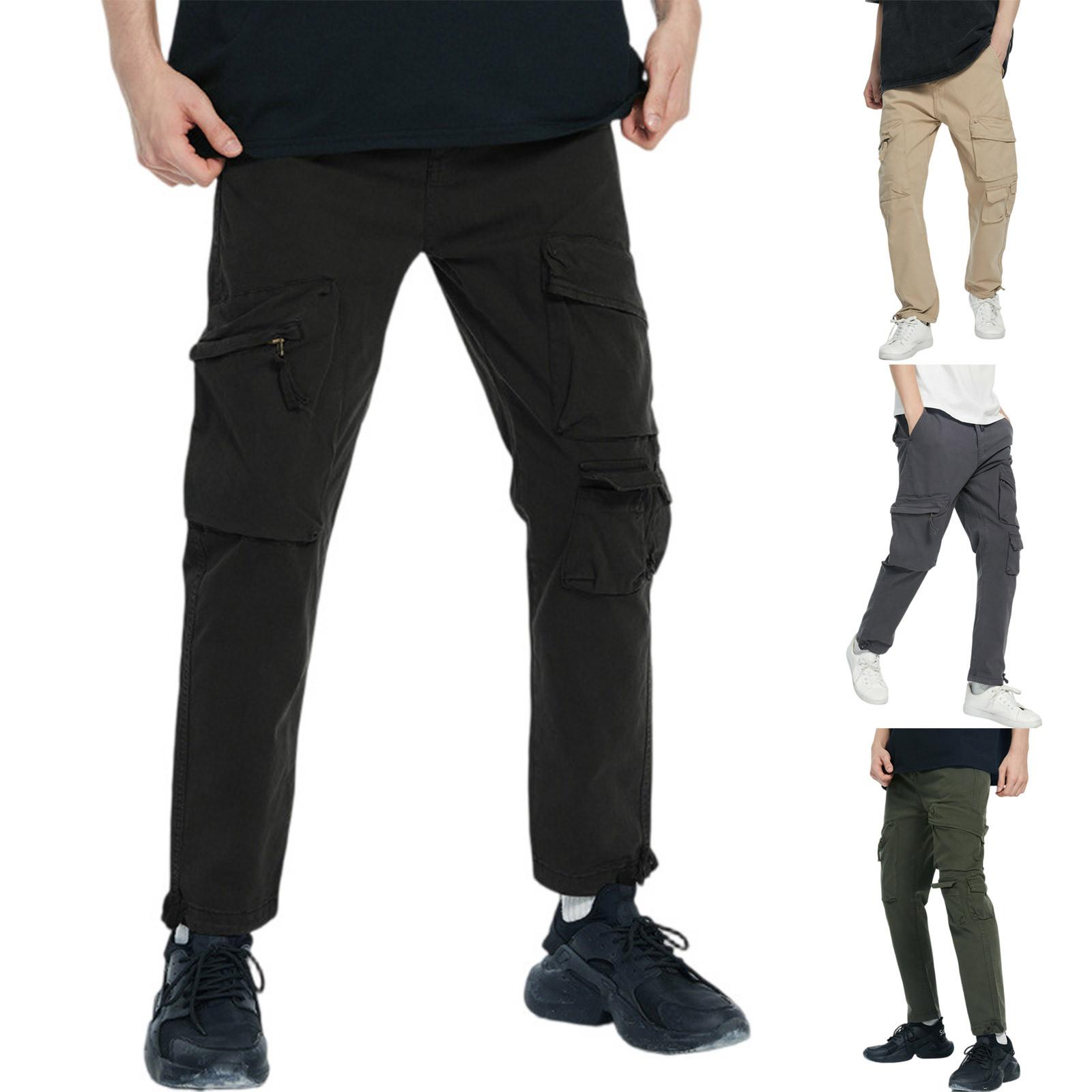 

Men s Sports Casual Jogging Trousers Lightweight Hiking Work Pants Outdoor Pant XL хакі