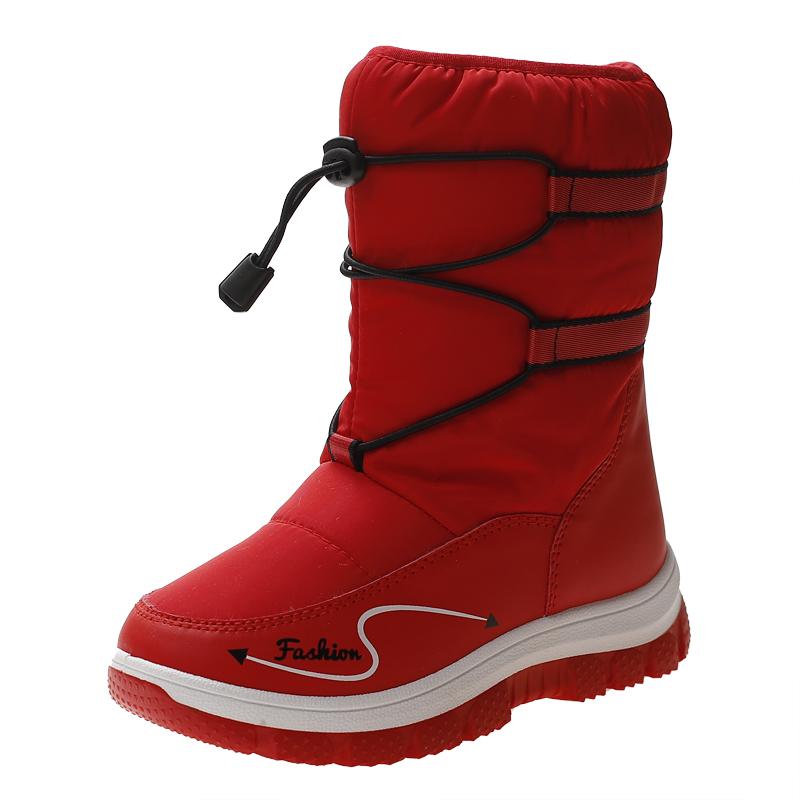 Winter Platform Girls Boots Fashion Casual Nonslip Outdoor Activity Shoes Children Plus Velvet Warm Waterproof Snow Boots