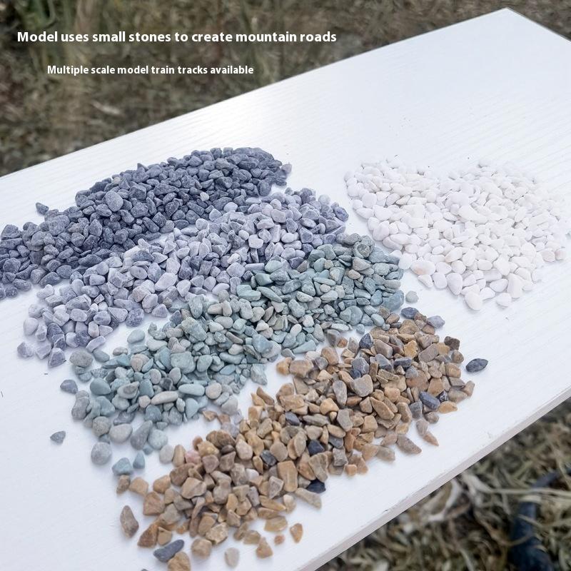 1Set Simulated Little Stone 100g Micro Gravel Ground Rock For DIY Sand Table Scene Garden Railway Train Road Paving Material